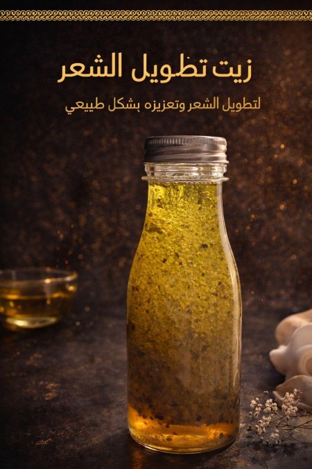 زيت تطويل الشعر